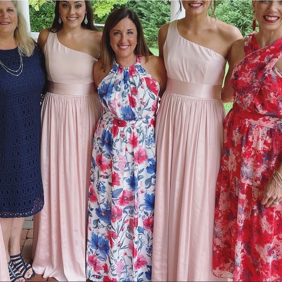 Vera Bradley One Shoulder Bridesmaid Dress Blush - Picture 7 of 7